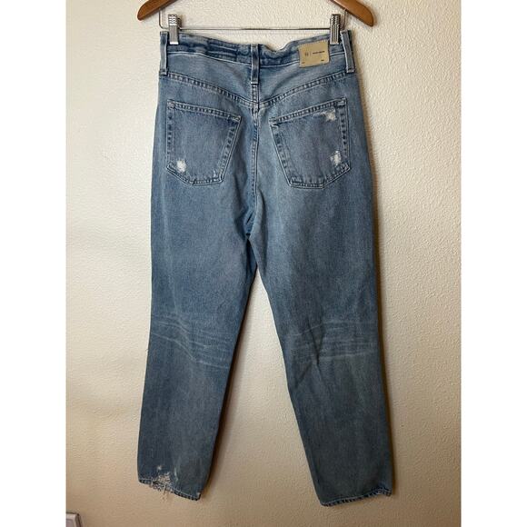 AG Adriano Goldschmied Clove Distressed Relaxed Vintage Straight Jeans 26R